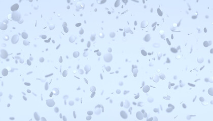 White Candy abstract background floating candy 3d