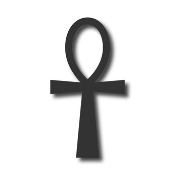 recommend clip art: Egyptian cross icon. Vector illustration. 