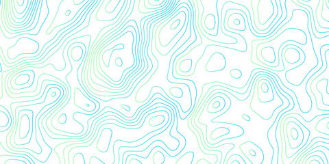 Abstract Topographic map background with wave line. gradient multicolor wave curve lines banner background design. Vector illustration. Line topography map contour background.