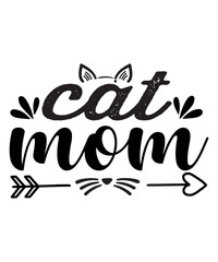 Cat Mom SVG Cut Fil