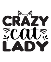 Crazy Cat Lady SVG Cut File