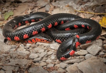 Western Mud snake macro field guide portrait 