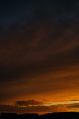 sunset in the clouds