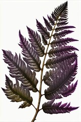 Botanical drawing of a Fern. (Note this is a fictional plant illustration and not a real plant species)

