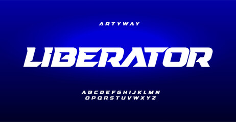 Speed race alphabet, adrenaline powerful letters, extreme explosive font for sport logo, automotive headline, dynamic typography, game design. Vector typographic design