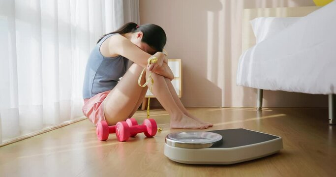 woman depressed for loss weight