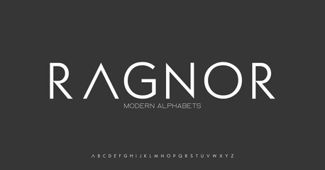 Modern Sports tech font typography. MINIMAL vector typeface for a company. Minimal gaming fonts for logo design.