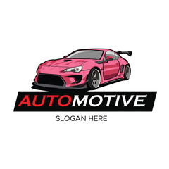 automotive logo template vector design