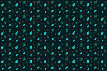 leaves seamless Green pattern for home decore