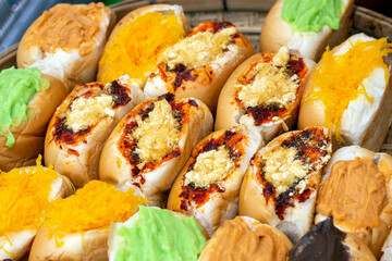 sushi rolls with salmon