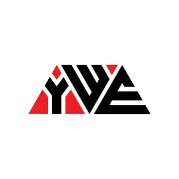 YWE triangle letter logo design with triangle shape. YWE triangle logo design monogram. YWE triangle vector logo template with red color. YWE triangular logo Simple, Elegant, and Luxurious Logo...