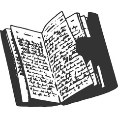 Notebook Vintage Illustration Vector