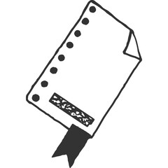 Notebook Vintage Illustration Vector