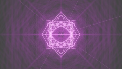 Abstract Line, Purple Line, Sci-fi Future, Purple Background, 3D Render Abstract Background Texture