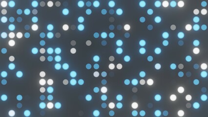 Dot, Blue White Background, 3D Render Abstract Background Texture
