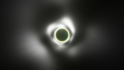 Space Background, Black Hole, Absorb Light Energy, Colorful Ring, 3D Render Abstract Background Texture