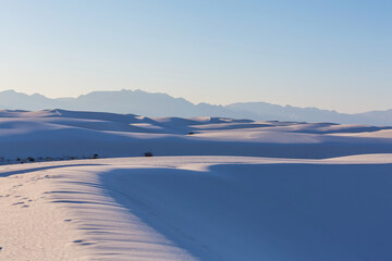 White sand dunes