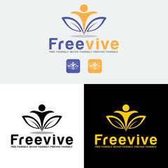 FREEVIVE LOGO DESIGN TEMPLATE