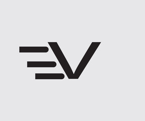 V Letter Design Logo. Letter V Icon Logo with Modern Swoosh