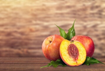 Fototapeta na wymiar Orange fresh tasty ripe apricots fruits