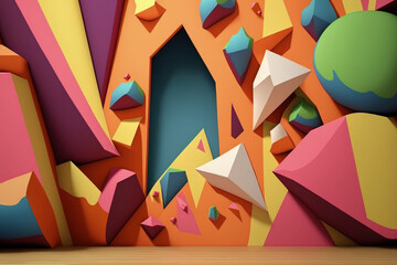 Wallpaper with an abstract backdrop for walls. Generative AI