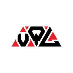VQL triangle letter logo design with triangle shape. VQL triangle logo design monogram. VQL triangle vector logo template with red color. VQL triangular logo Simple, Elegant, and Luxurious Logo...