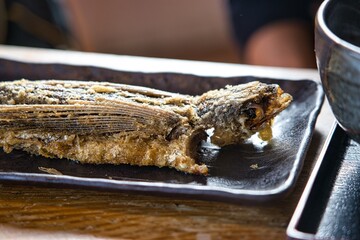 飛び魚の唐揚げ