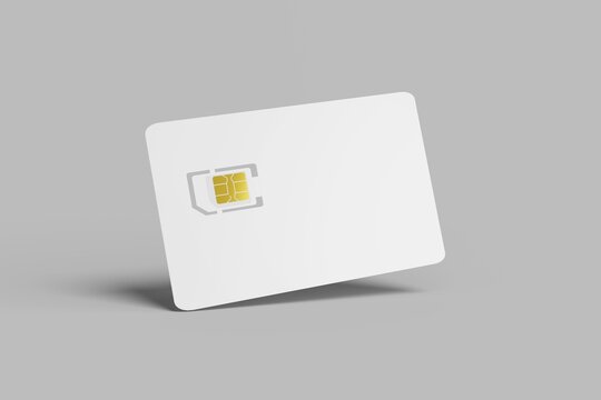 Blank Sim Card Mockup