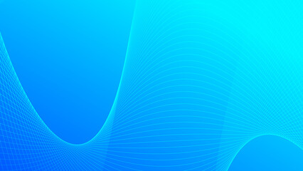Abstract blue colors with wave lines pattern texture business background.