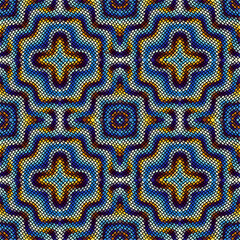 Fototapeta na wymiar Vector seamless mosaic art pattern. Art background.