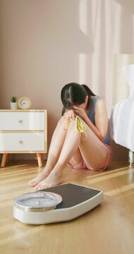 woman depressed for loss weight