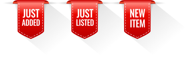 New item ribbons, new product just added