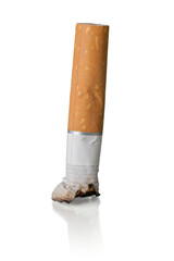 A cigarette butt, stop smoking concept