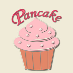 colorful and appetizing pancake, background, banner