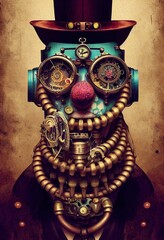 The Intrepid Investigator - A Steampunk Detective's Tale. Generative AI