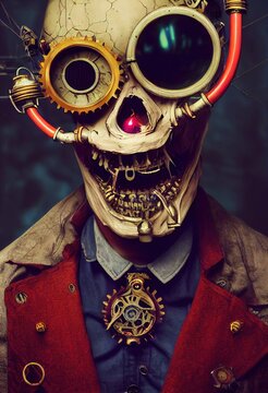 The Lady of the Lenses - The Glassblower's Grand Glassworks. Generative AI