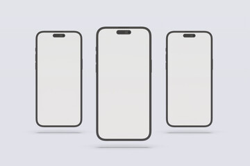 Smartphone Clay Blank Mockup