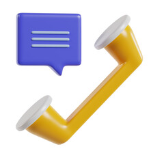 conversation icon rendering 3d illustration