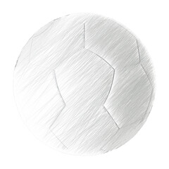 Soccer ball isolated transparent background drawing
