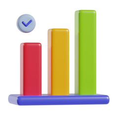 new analysis icon rendering 3d illustration