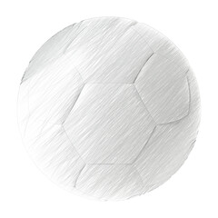 Soccer ball isolated transparent background drawing
