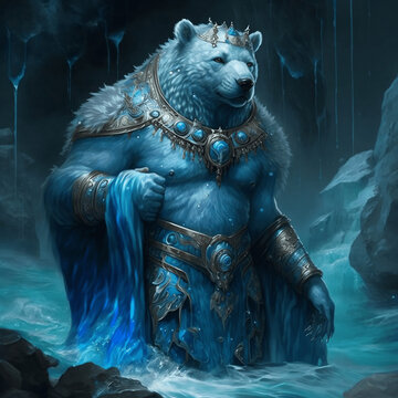 Bear king in Ice land