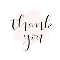 Calligraphy Thank You Hand Lettering Design