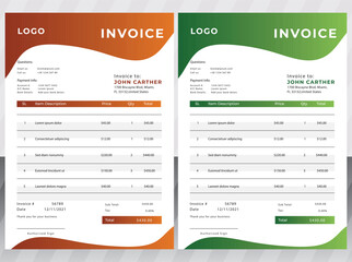 Modern Business Invoice Business Design Template
