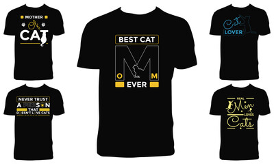 Creative Cat T Shirt Design Bundle 