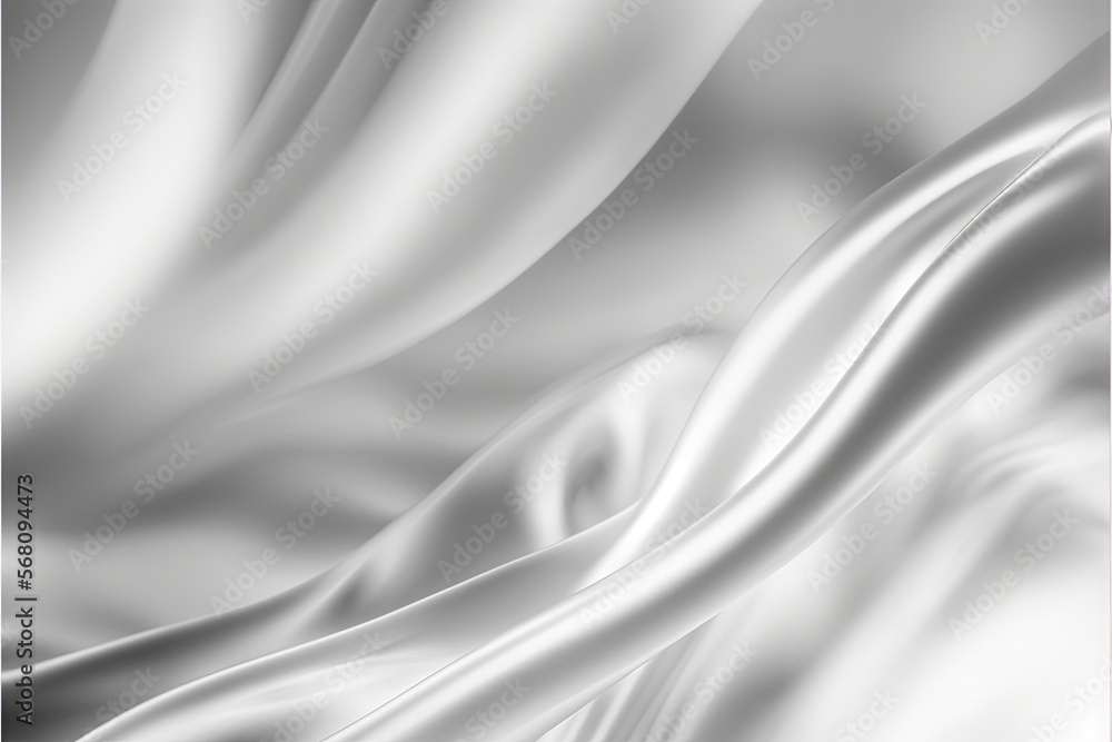 Poster a black and white photo of a flowing white cloth with a red frame in the middle of the image and a b