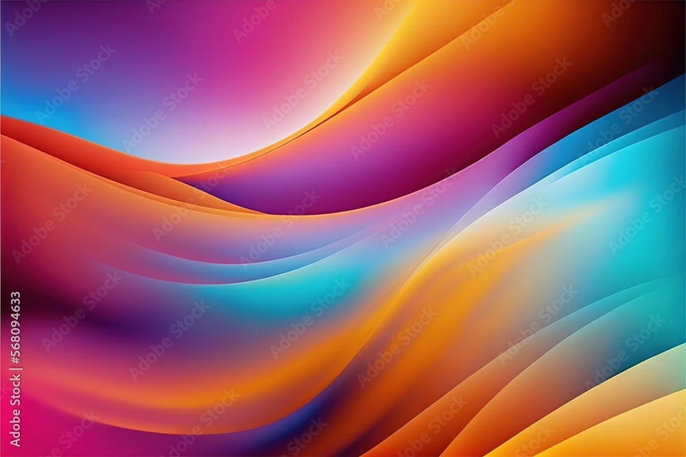 Poster a colorful abstract background with wavy lines