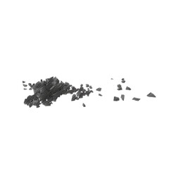 Obraz premium Rock debris isolated transparent background drawing 