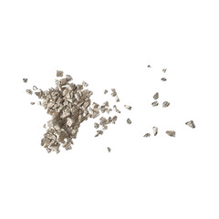 Rock debris isolated transparent background drawing
