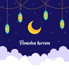 Obraz na płótnie Canvas ramadan kareem greetings